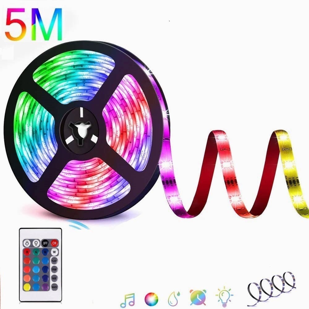Tira Luz Led Colores Moreka 28355, 5m 2835 Rgb Con Control 24 Botones7