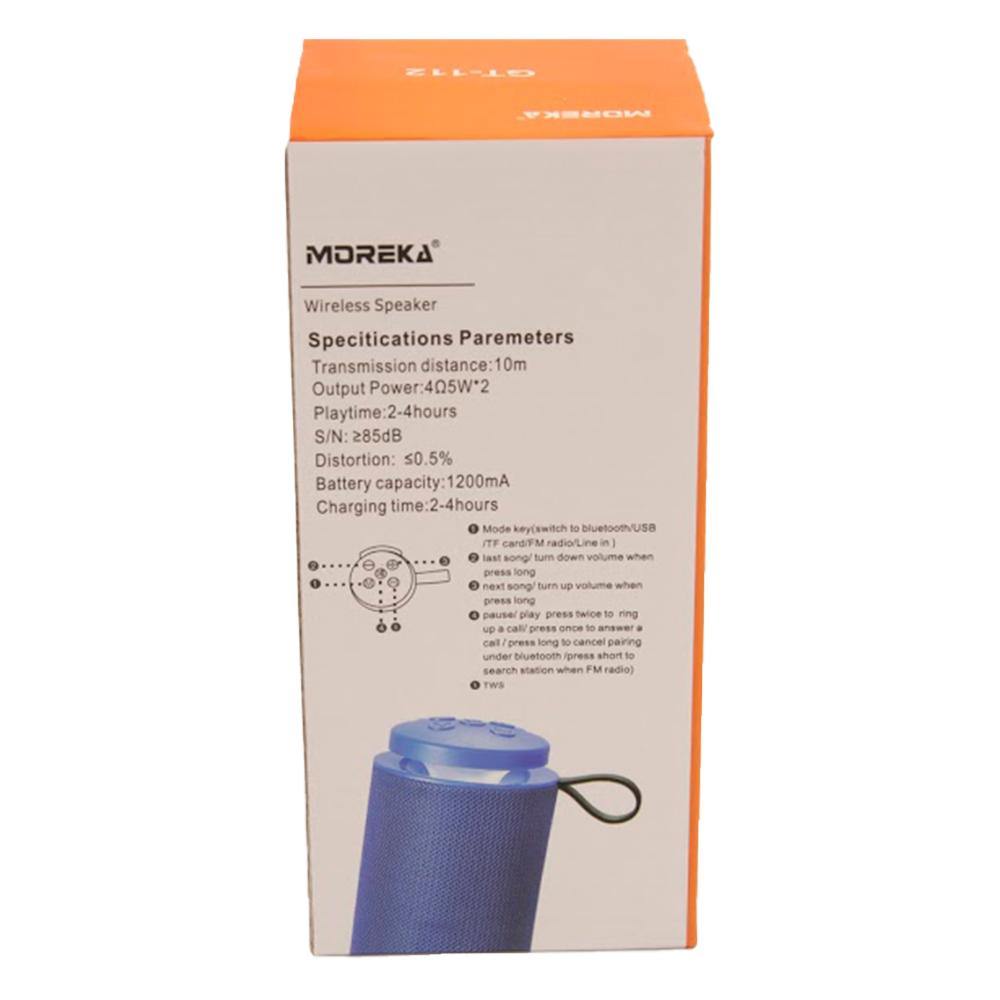 Bocina Moreka GT-112, Bluetooth, Micro SD, Radio FM, USB7