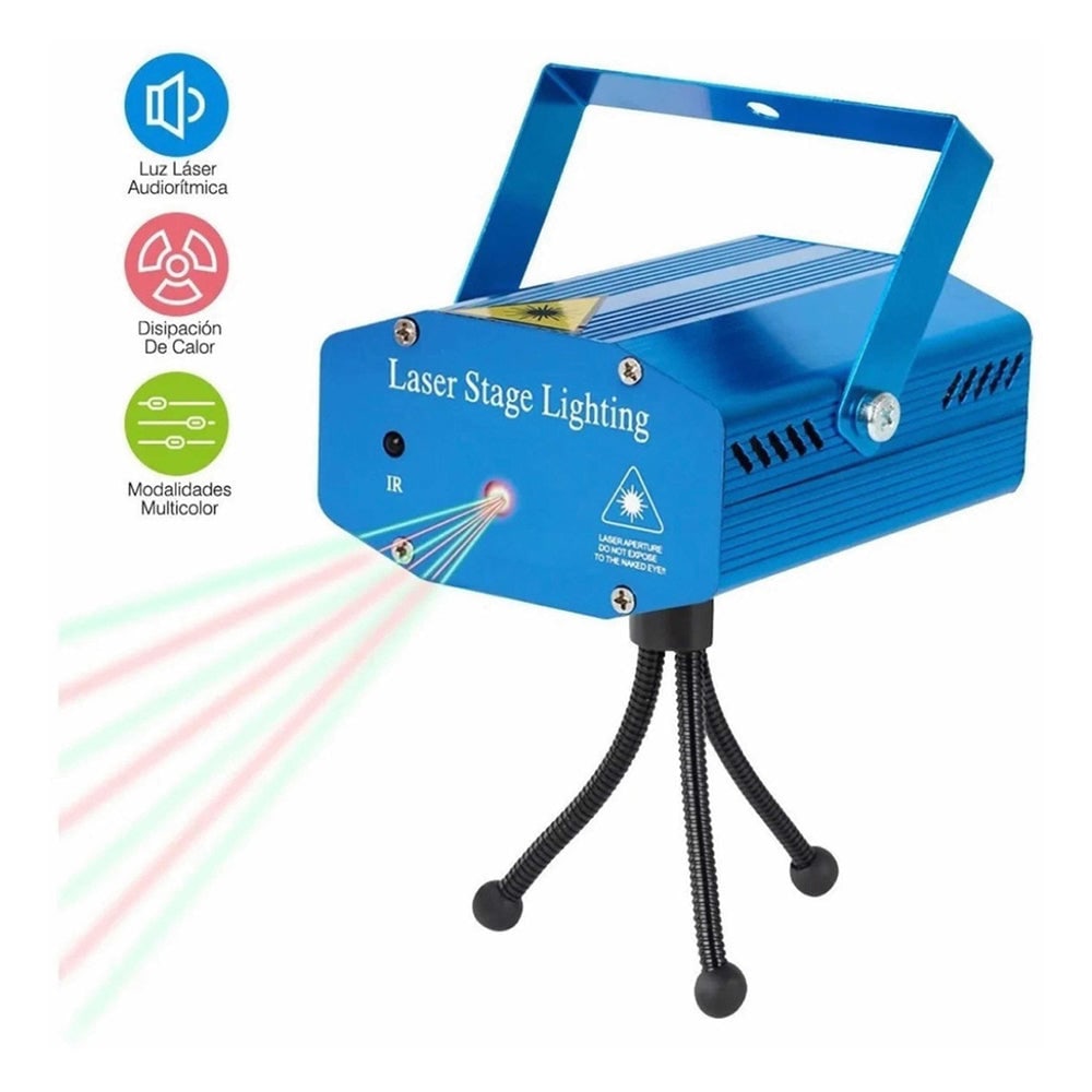 Proyector Láser Led Fiestas Disco Navidad largo alcance XLF-097