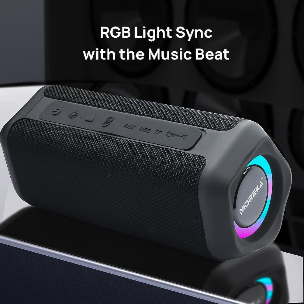 Bocina Bluetooth Moreka 375  Resistente al agua IPX6, Radio FM, USB, Micro SD18