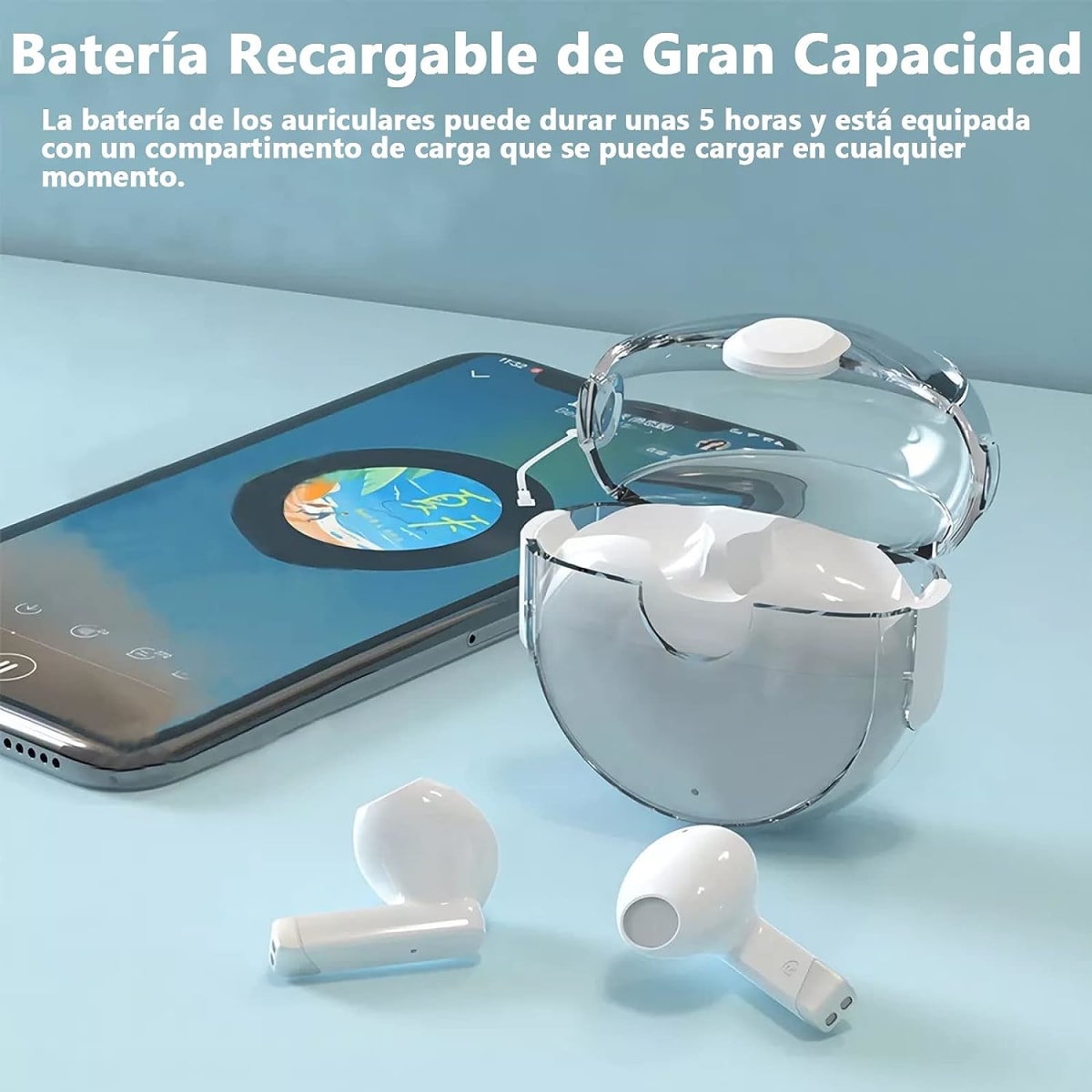 Audífonos Bluetooth 5.0 Moreka 285 TWS Táctil17