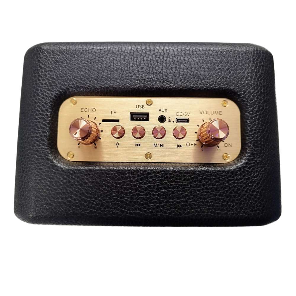 Bocina Karaoke Bluetooth  FM dual microfonos RGB Moreka 392+7