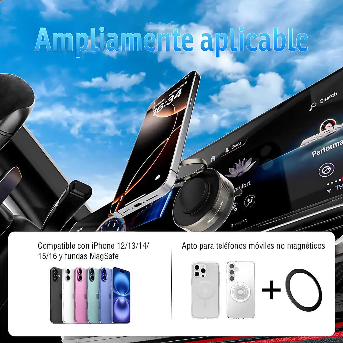SOPORTE PARA TELEFONOS MOVILES MOREKA ZJ-0156