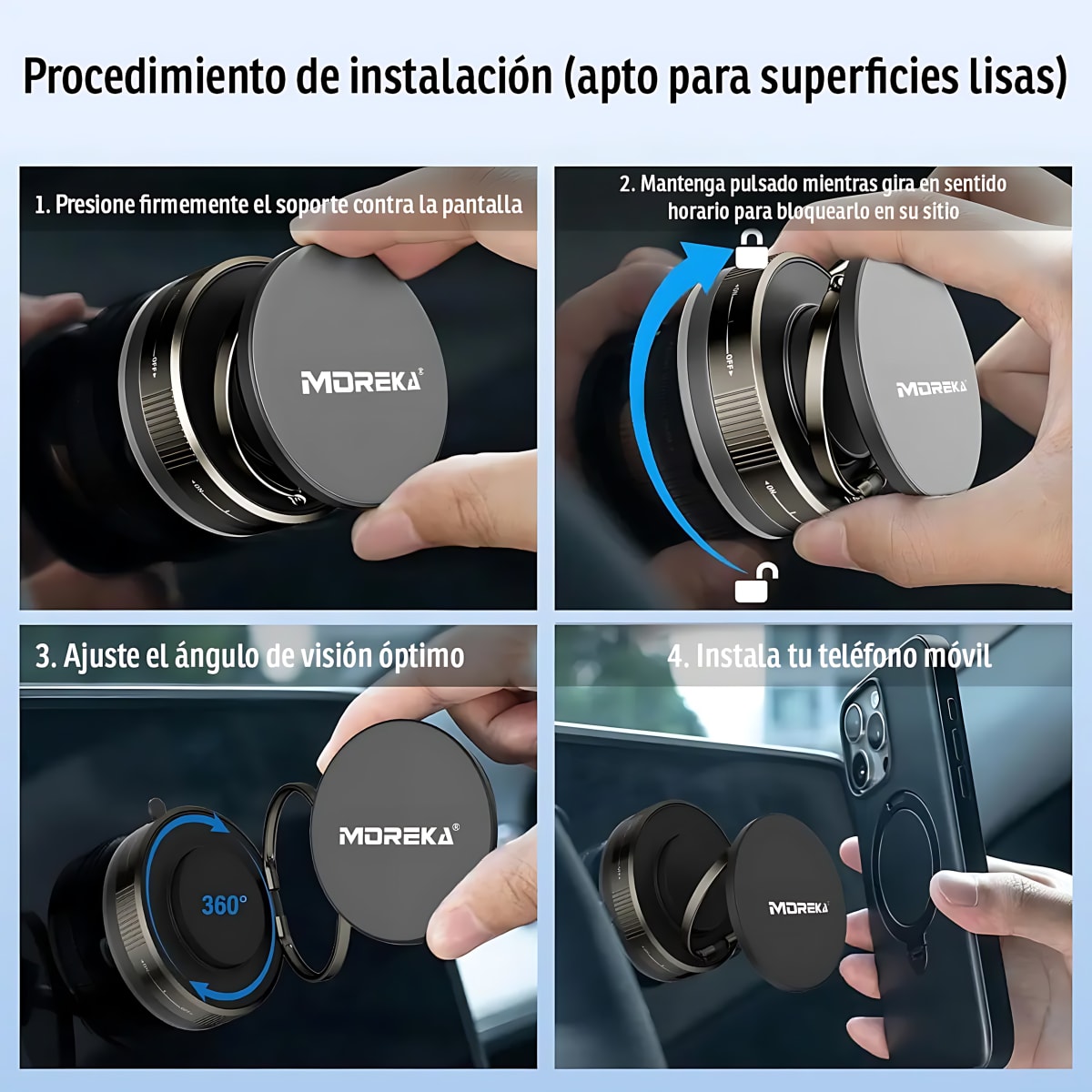 SOPORTE PARA TELEFONOS MOVILES MOREKA ZJ-0154