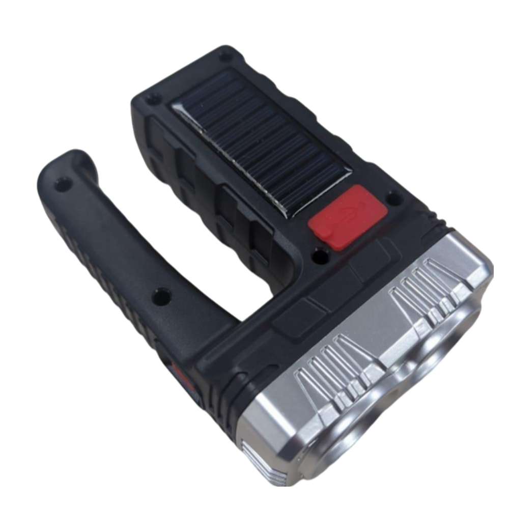 Linterna solar recargable de 4 Leds + COB 7701-B9