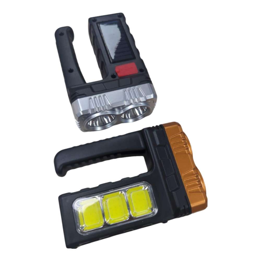 Linterna solar recargable de 4 Leds + COB 7701-B2