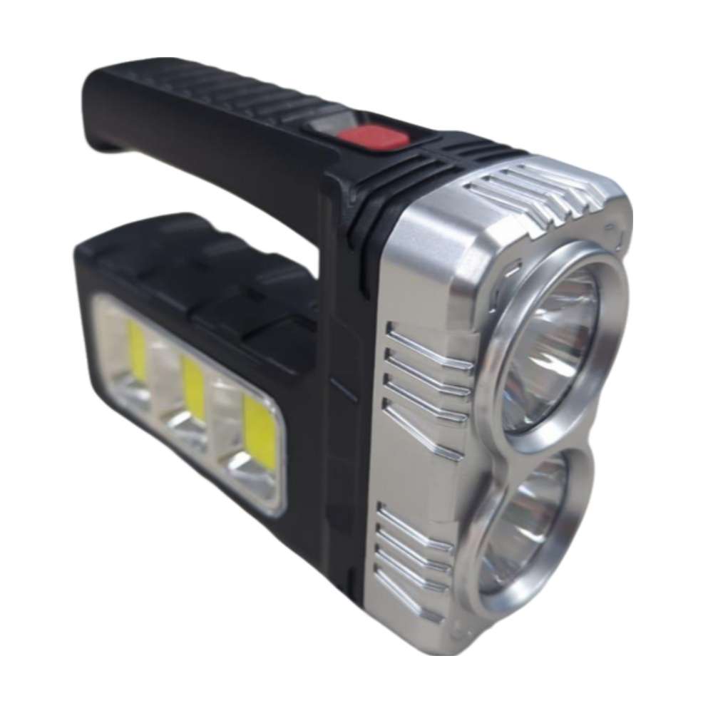 Linterna solar recargable de 4 Leds + COB 7701-B7
