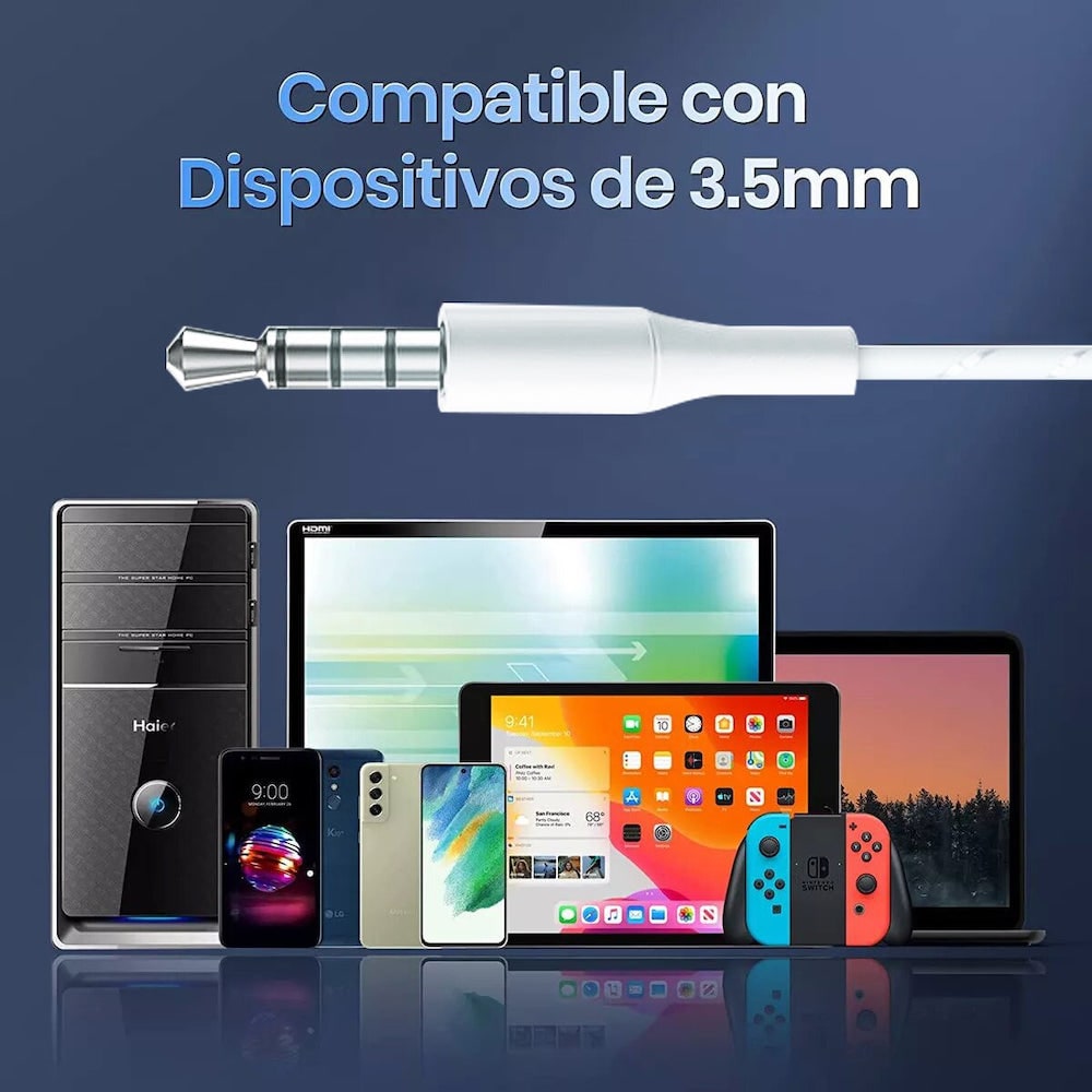 Paquete de 20 Audífonos Alámbrico 3.5 Moreka M-914, Manos Libres8