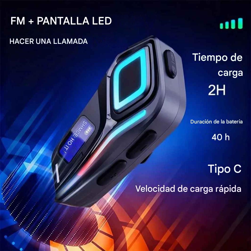 Intercomunicador Para Casco Bluetooth Fm 40h Batería Tk-25713