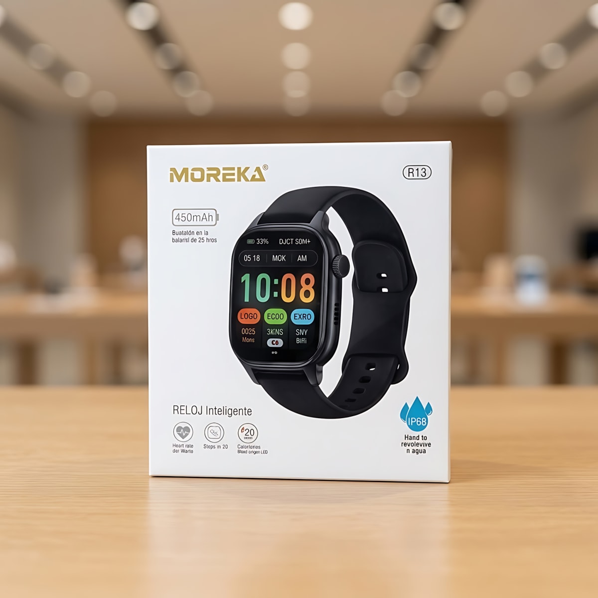 Smartwatch Moreka R13 IP68 Pantalla 1.88 Pulgadas 450mAh8