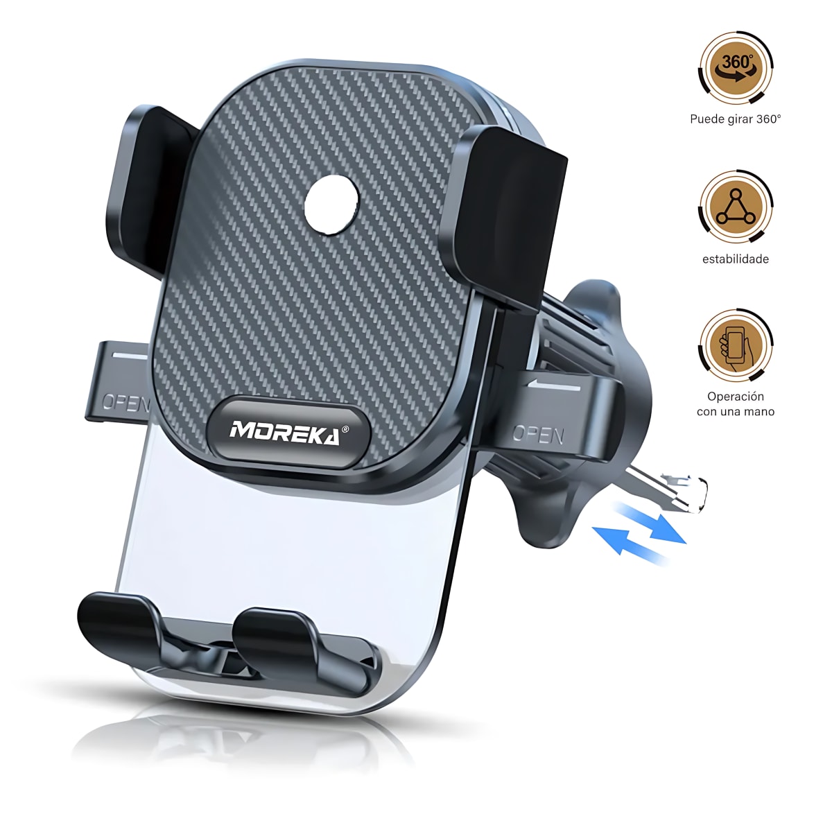 Soporte Celular MOREKA ZJ-010 Rejilla 360 Bloqueo Automático6