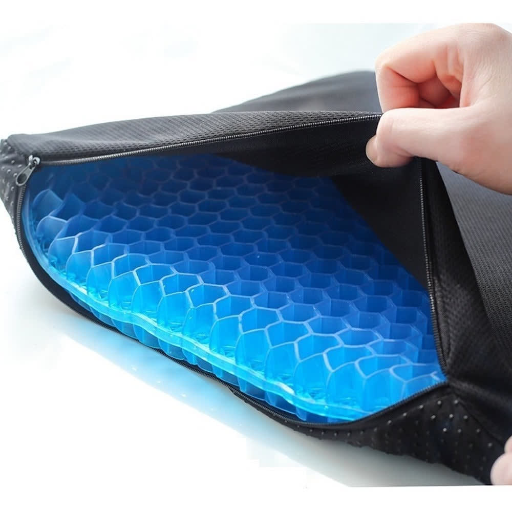 Cojin Gel Silicon Ergonomico Panal Comodo Asiento Auto Silla8