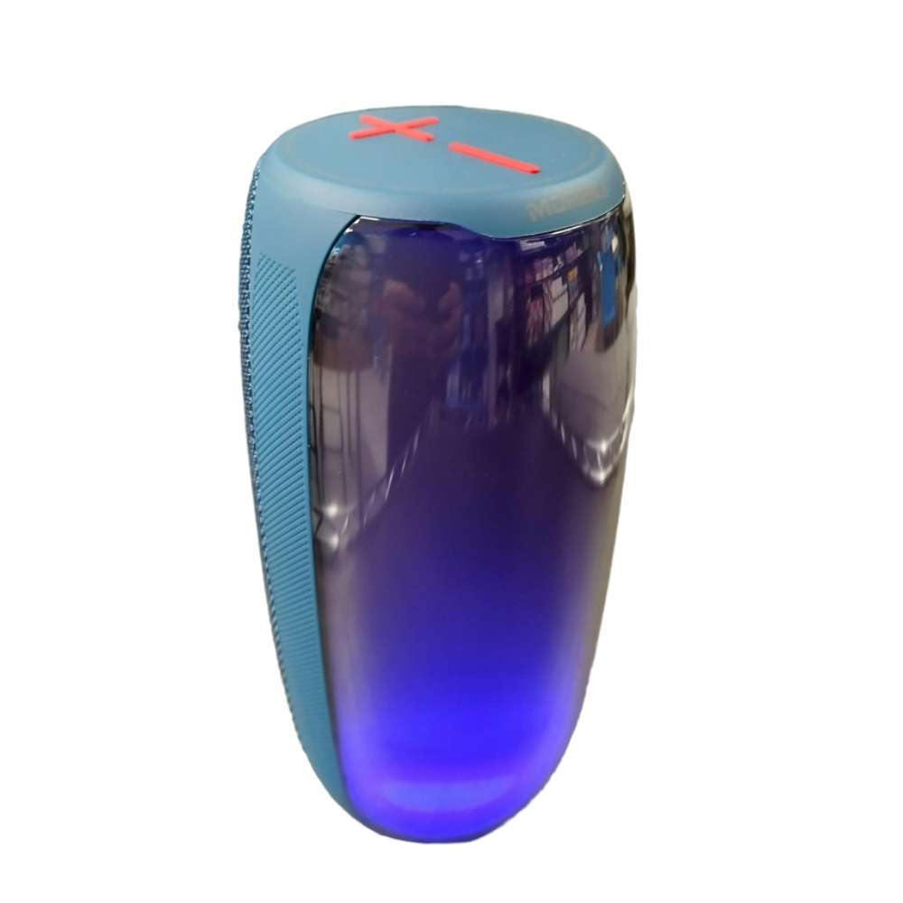 Bocina Bluetooth Moreka 384 RGB Radio FM Resistente al agua IPX6 16W8