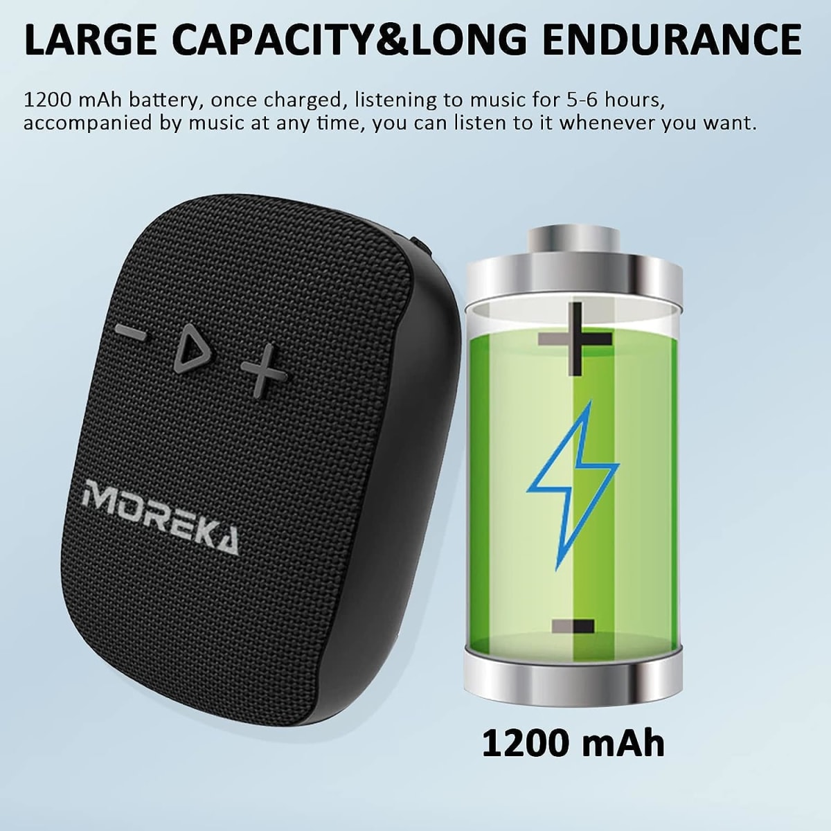 Bocina Moto Bluetooth Moreka W3S TF Card Radio FM Resistente al agua9