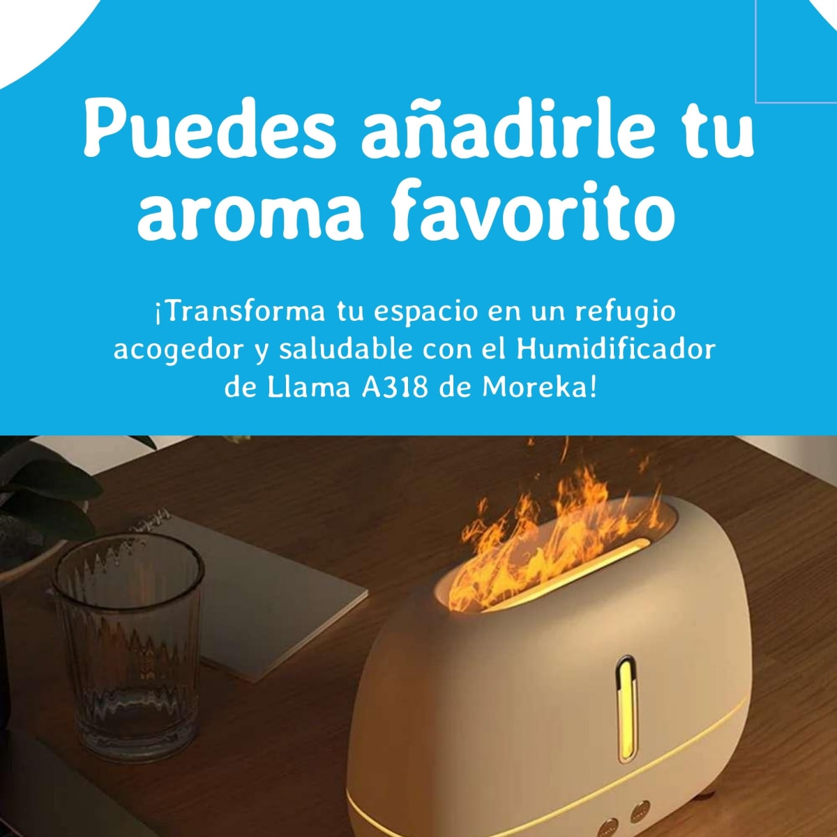 Humificador de llama Portatil A318 Aromaterapia12