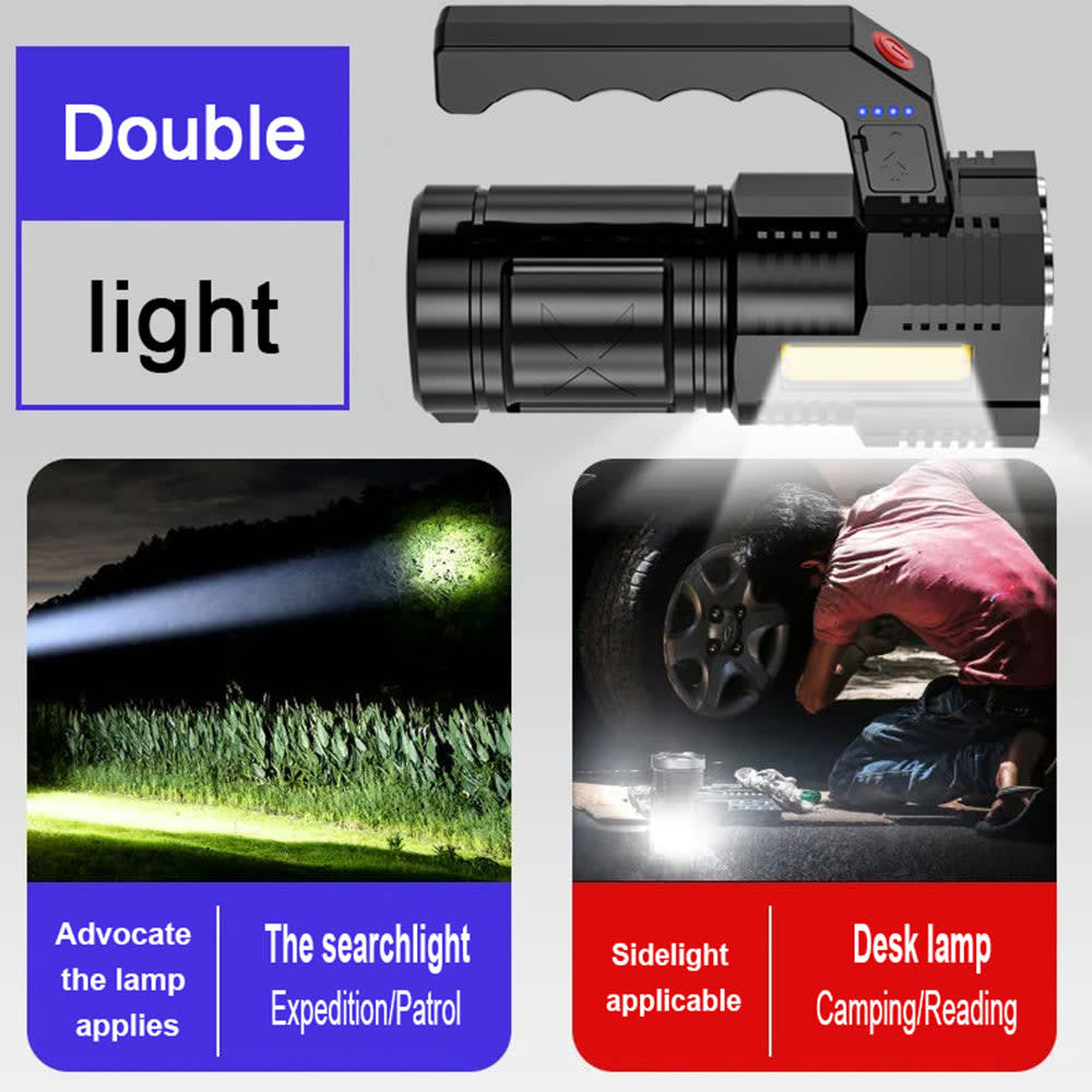Linterna super brillante de 4 Leds + COB  Recargable Moreka 5089