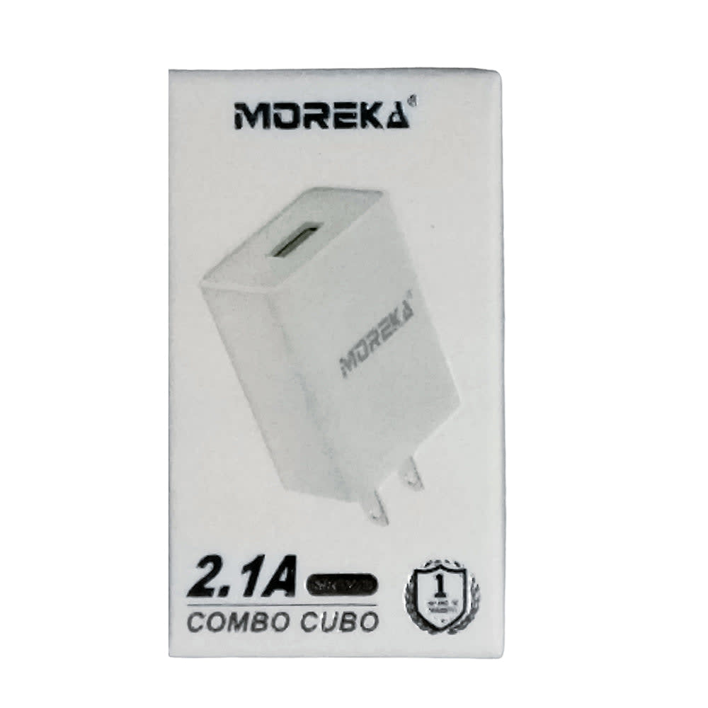 Cargador Moreka MR1275 2.1A, Cubo 10W Carga Rapida7