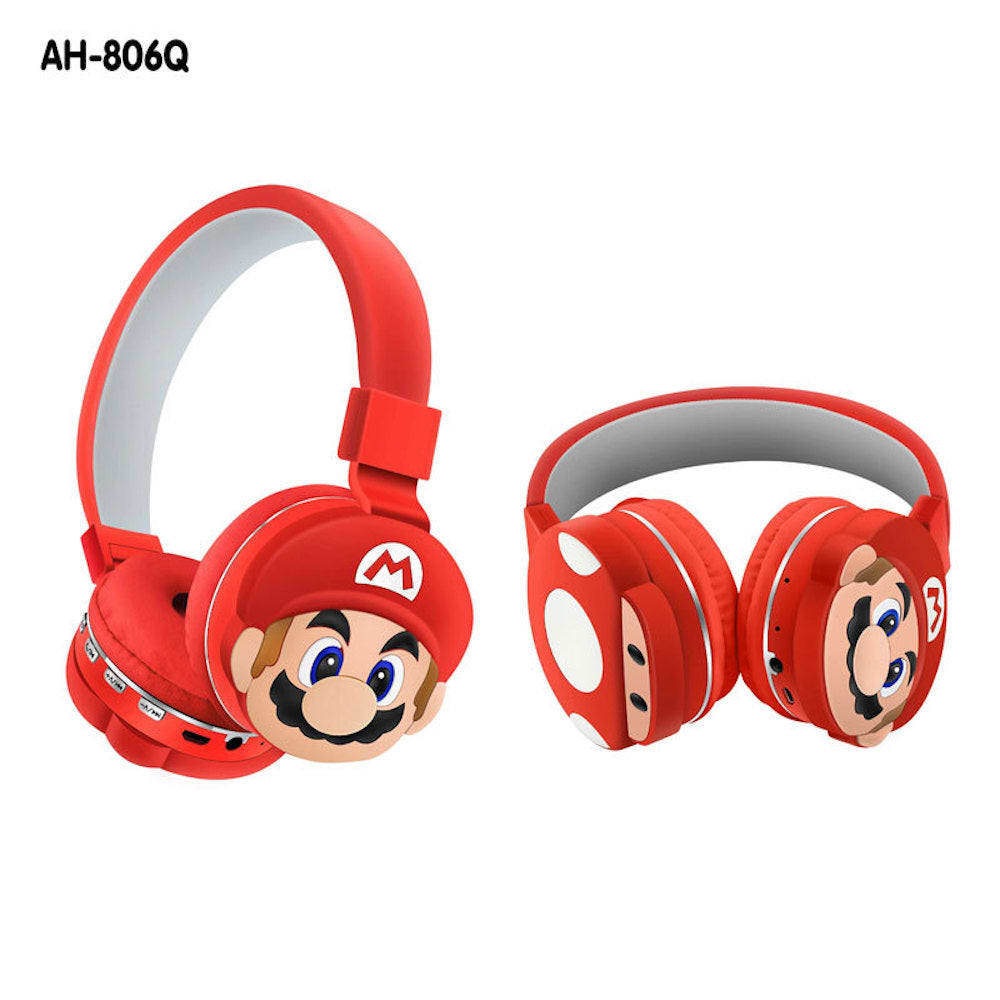 Audífonos Diadema Bluetooth  Mario Bros Inalámbrico Plegable9