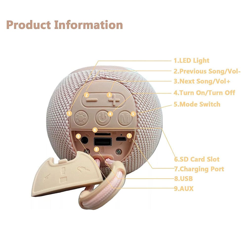 Bocina  Moreka M-337, Bluetooth, TF Card, Radio FM, USB22
