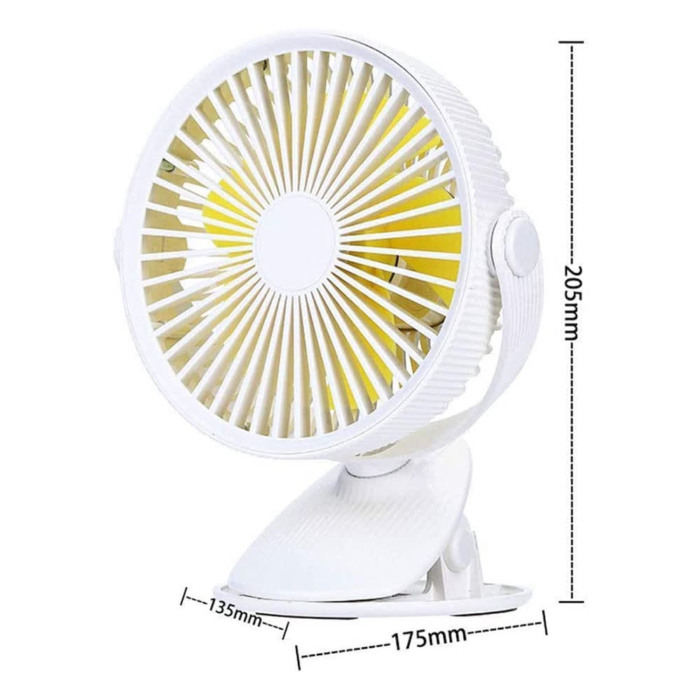 Ventilador eléctrico con Clip de 5.5 Pulgadas Recargable MF02514