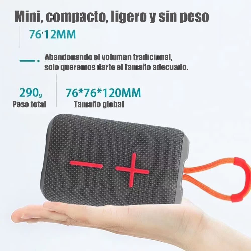 Bocina Bluetooth Moreka MR-F68 TF Card Radio FM Resistente al agua15