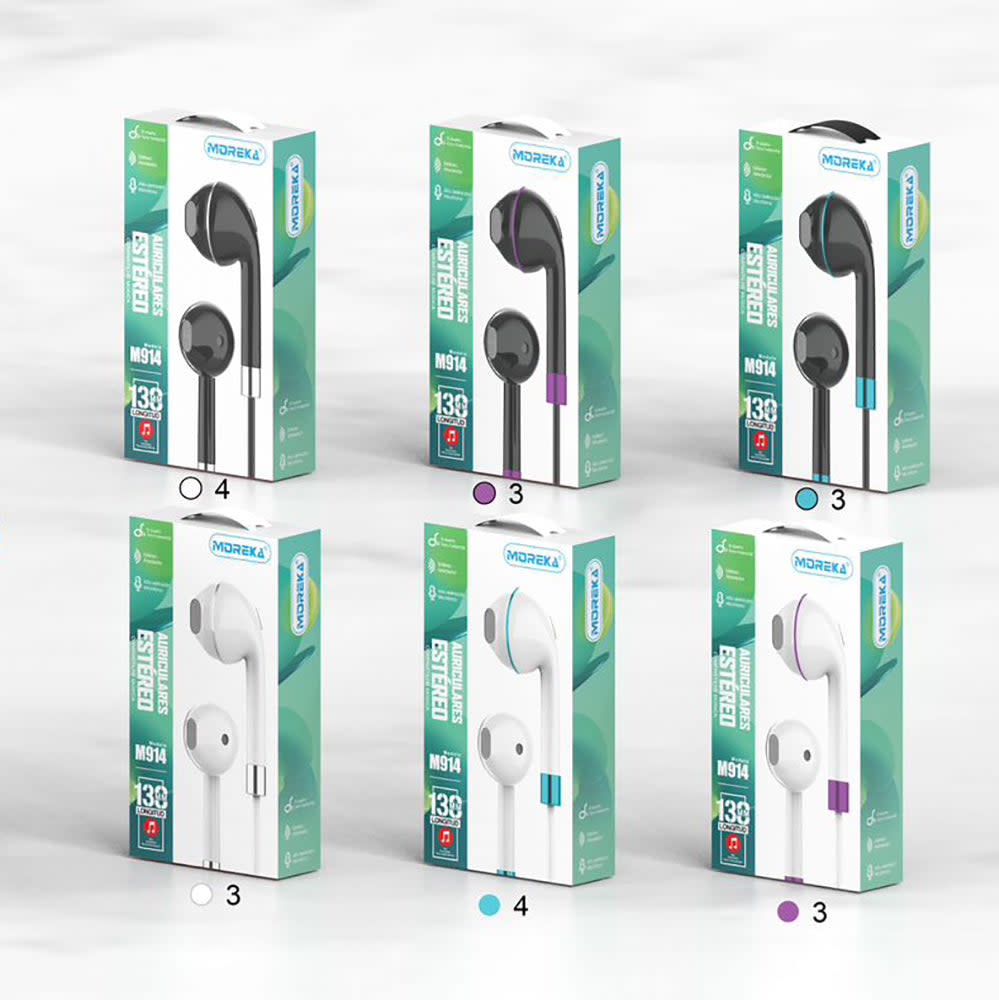 Audifonos Moreka M-914, Alámbricos, Manos Libres, 3.5mm9