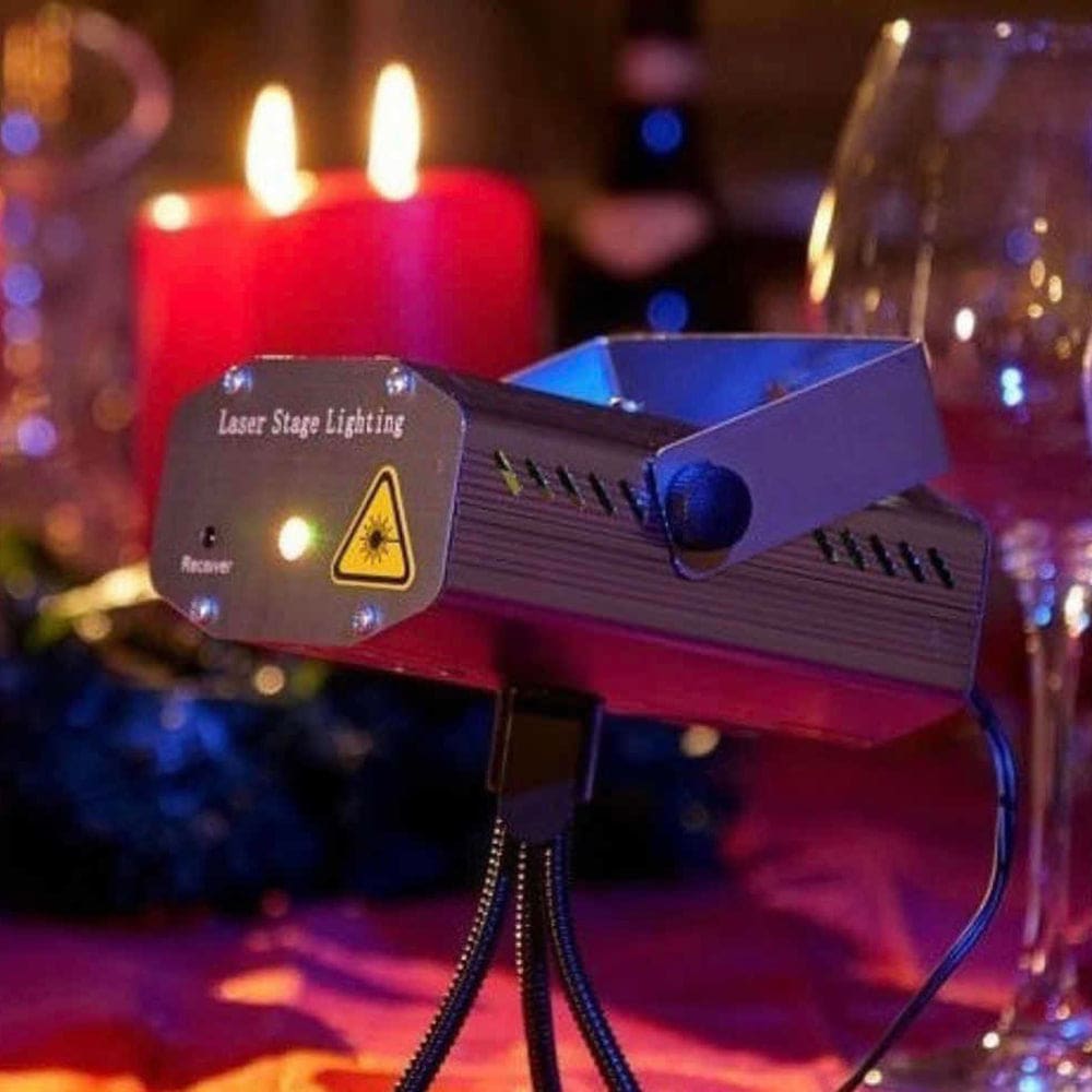 Proyector Láser Led Fiestas Disco Navidad largo alcance XLF-098