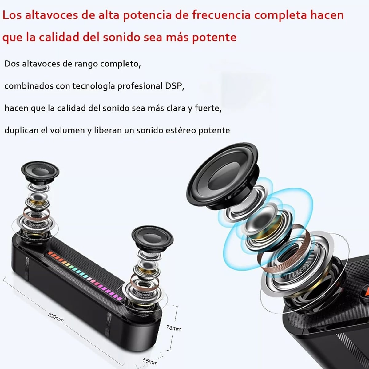 Bocina Moreka M390, Bluetooth, TF Card, Radio FM, USB9