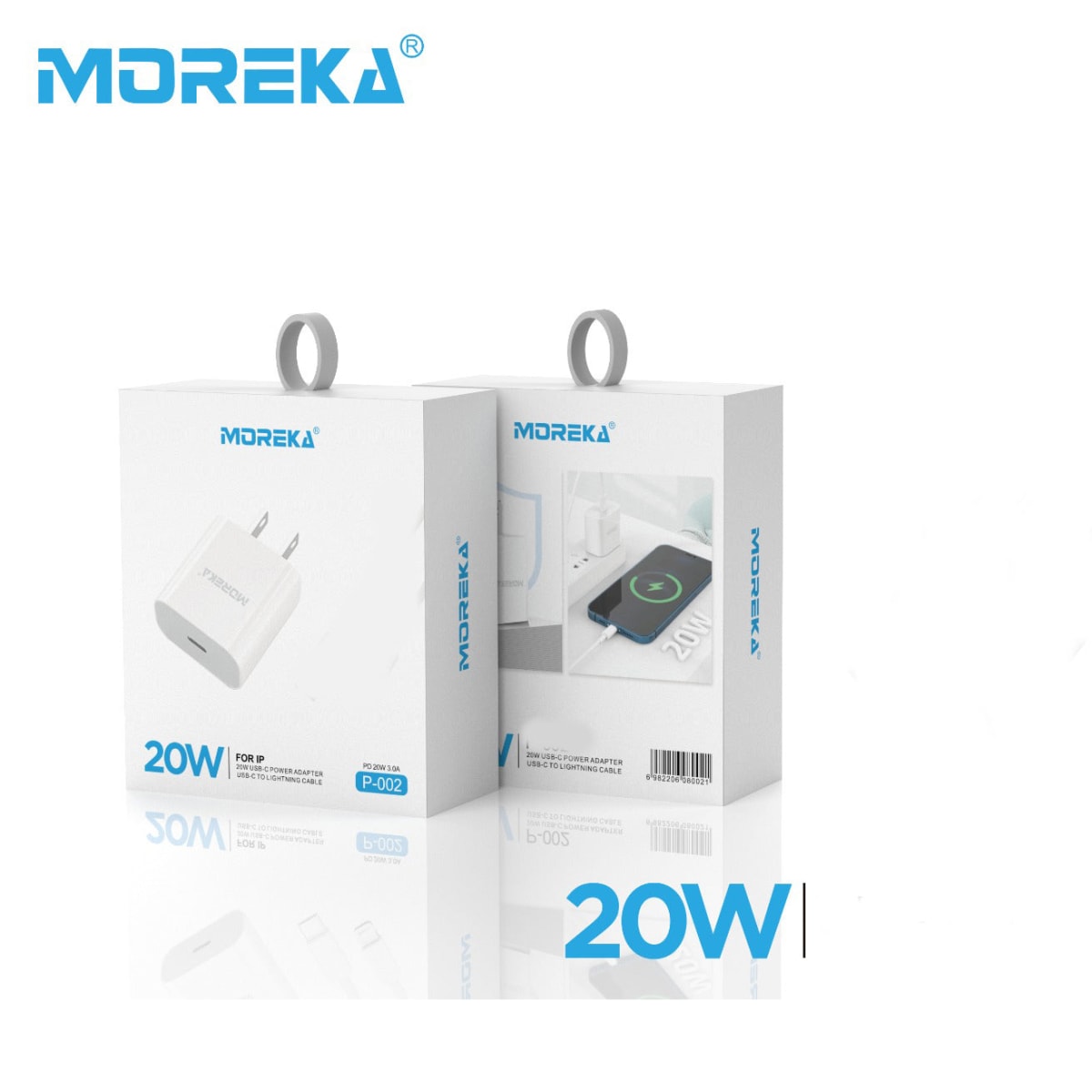 Cargador MOREKA P-001 20W, 3.1A8
