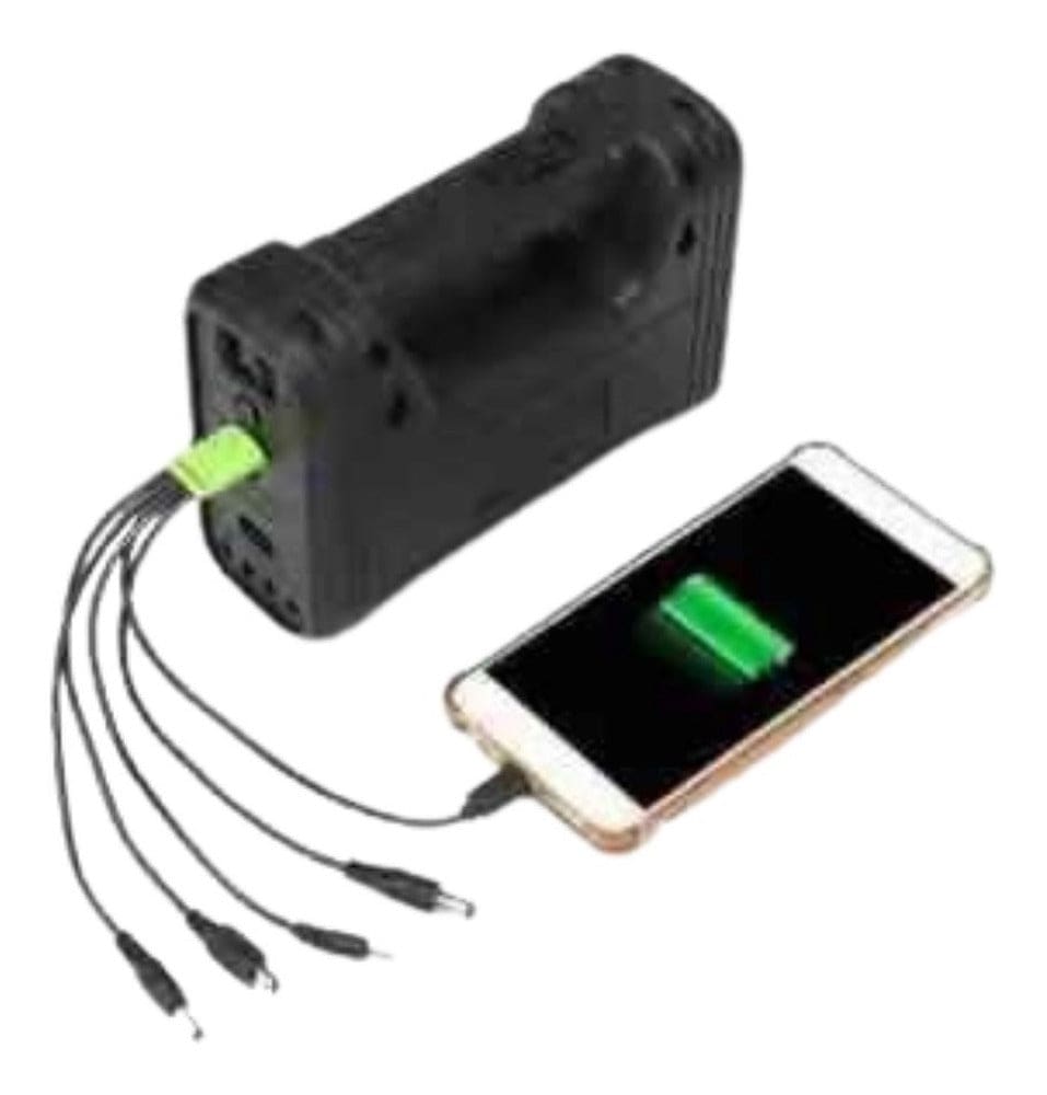 Mini Sistema Solar 3 Focos Linterna Power Bank MOR-80178