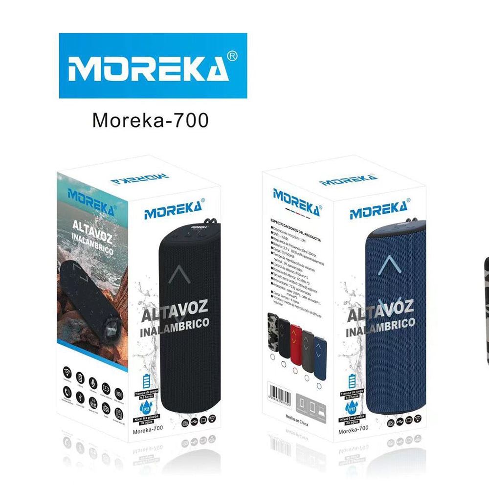 Bocina Bluetooth Moreka M-700 TF Card Radio FM Resistente al agua14