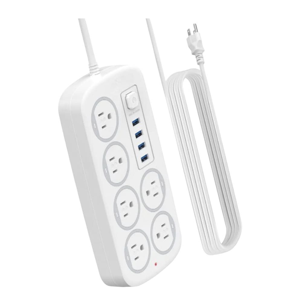 Multicontacto 6 Conexiones 4 Puertos Usb MC-J06U8