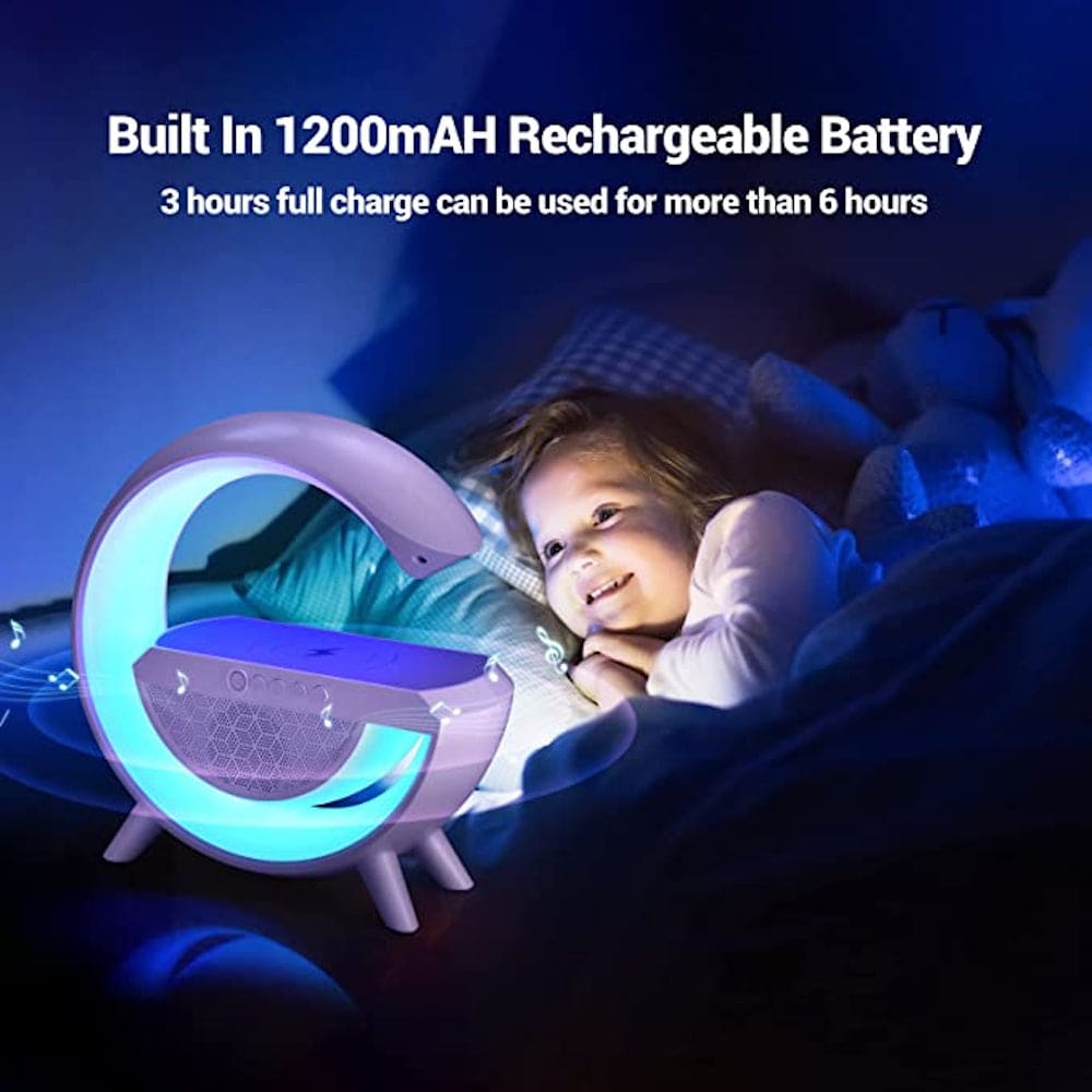Lampara Bocina Moreka YN-2209,Cargador inalámbrico Bluetooth recargable12