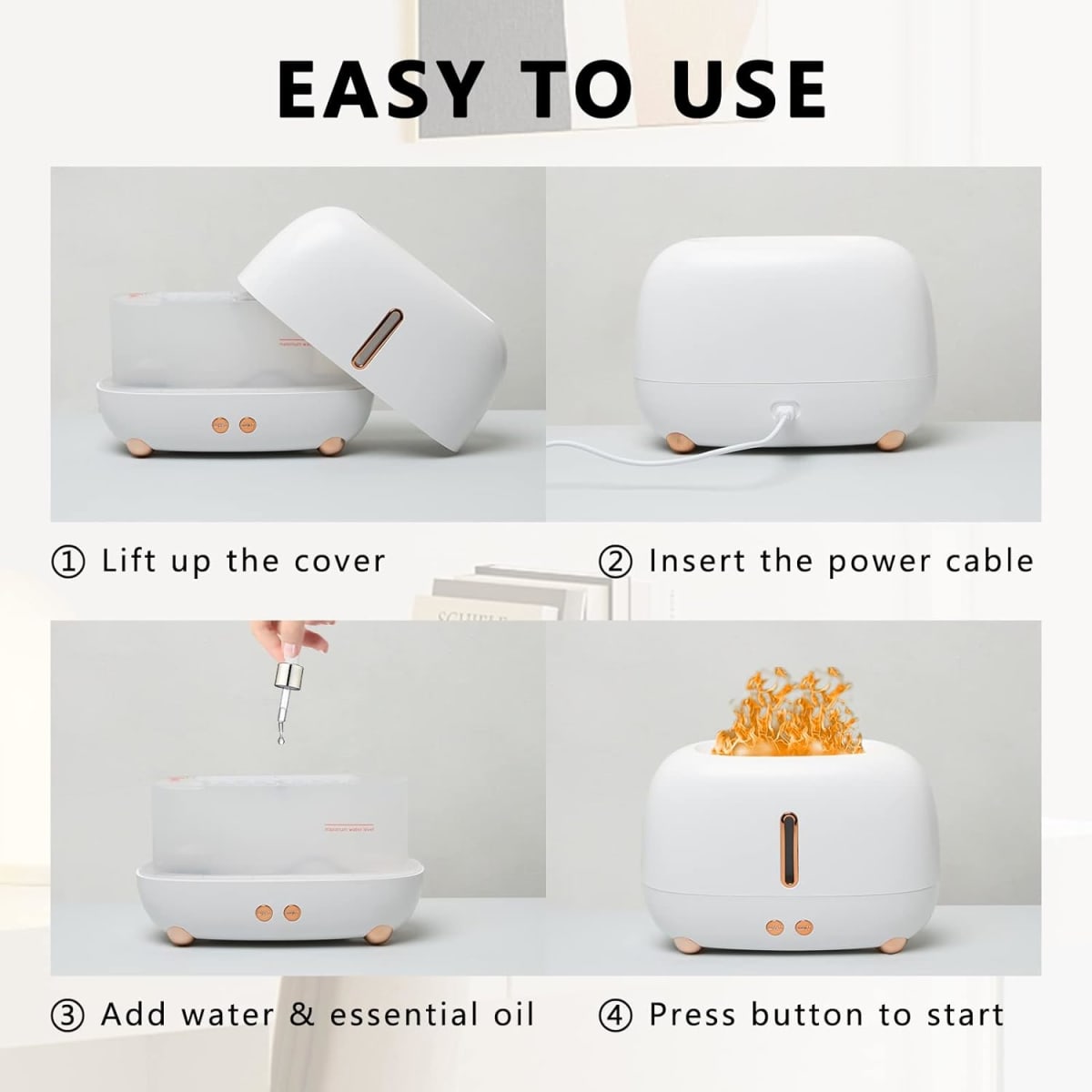 Humificador de llama Portatil A318 Aromaterapia14