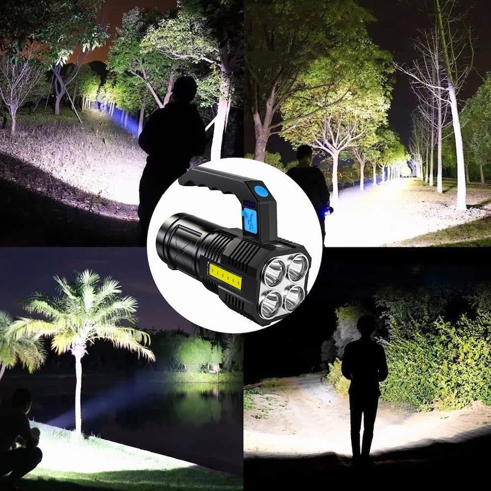 Linterna super brillante de 4 Leds + COB Recargable Moreka 50811