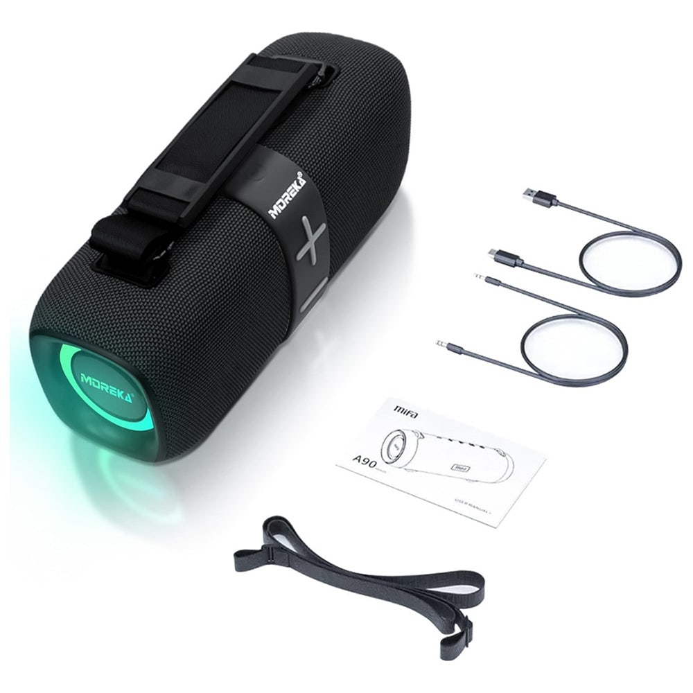 Bocina Bluetooth Moreka 376 Radio FM Resistente al agua 35W11