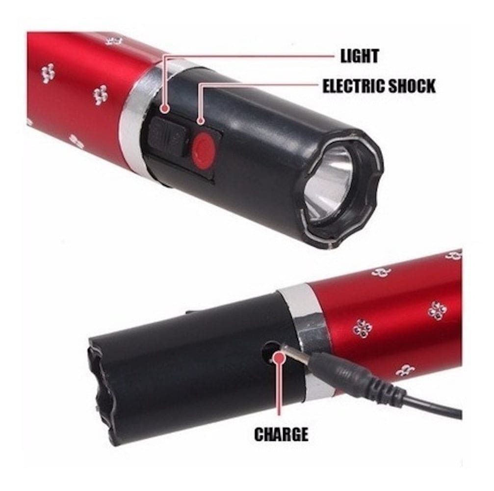 Teaser descarga eléctrica paralizador de defensa personal para mujeres diseño lámpara labial14