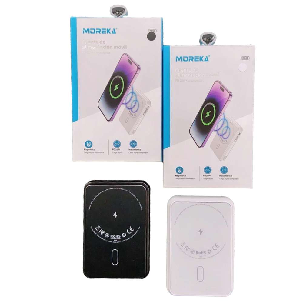 Powerbank Moreka K060 5000 mAh Carga Rápida 20W inalámbrica14
