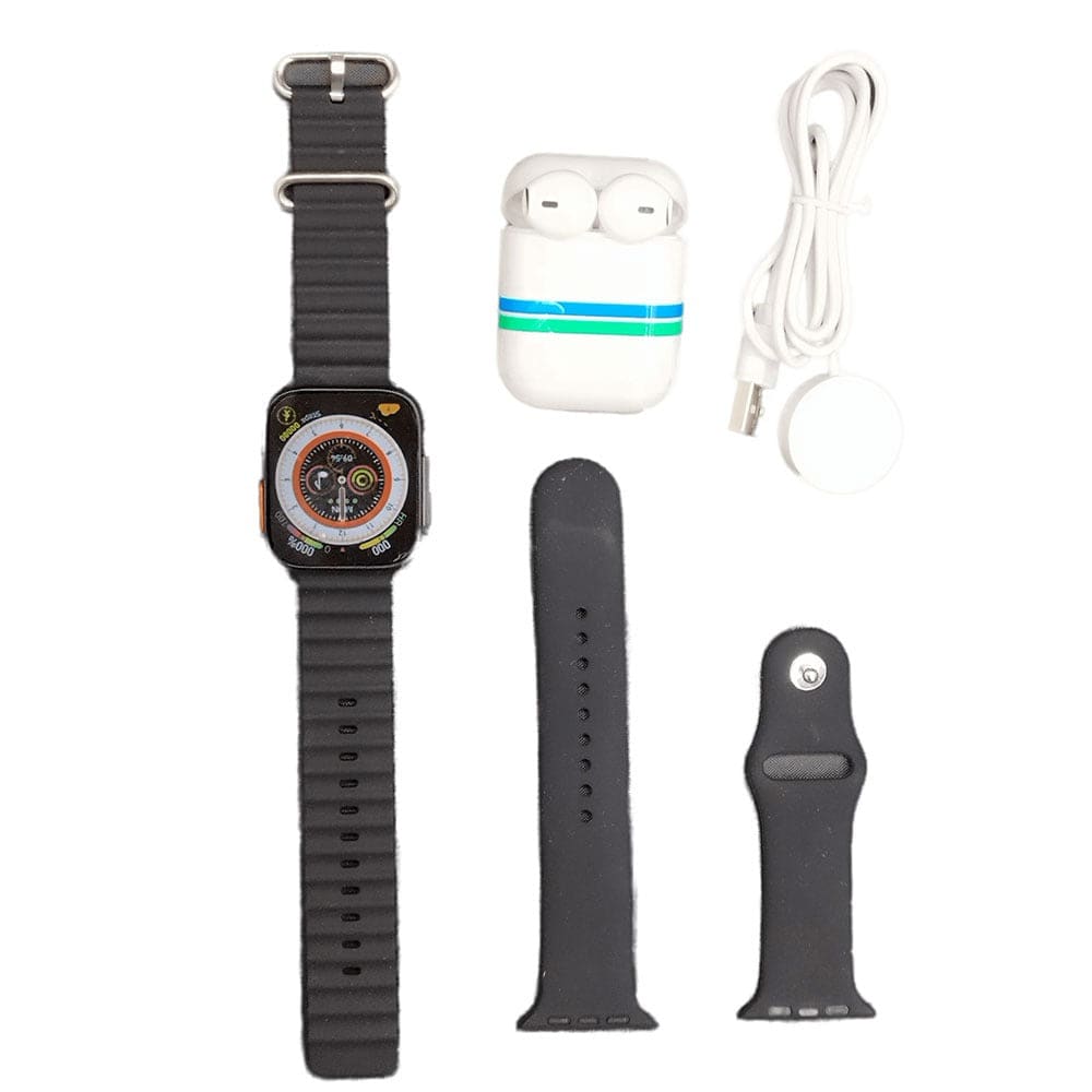 Smart Watch i8 Ultra Serie 8 doble correa y audifonos Bluetooth13