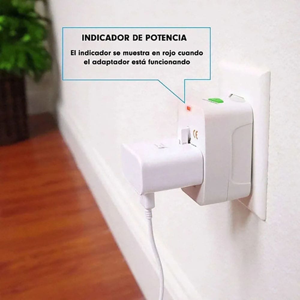 Adaptador clavija de viaje universal 1000W9