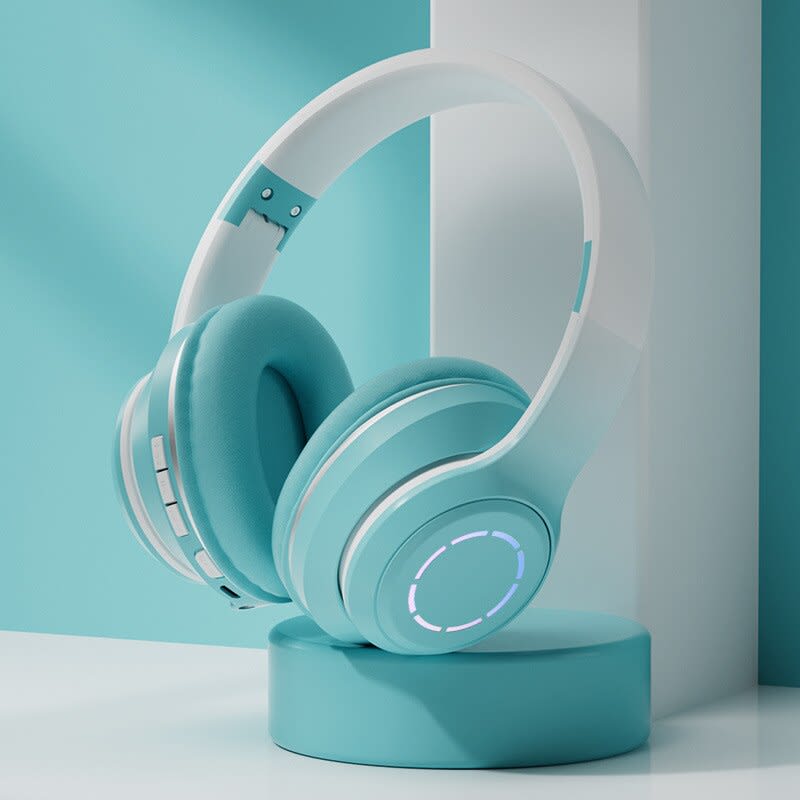 Diadema Bluetooth inalámbrico plegable Baja latencia larga duración RGB ST9916