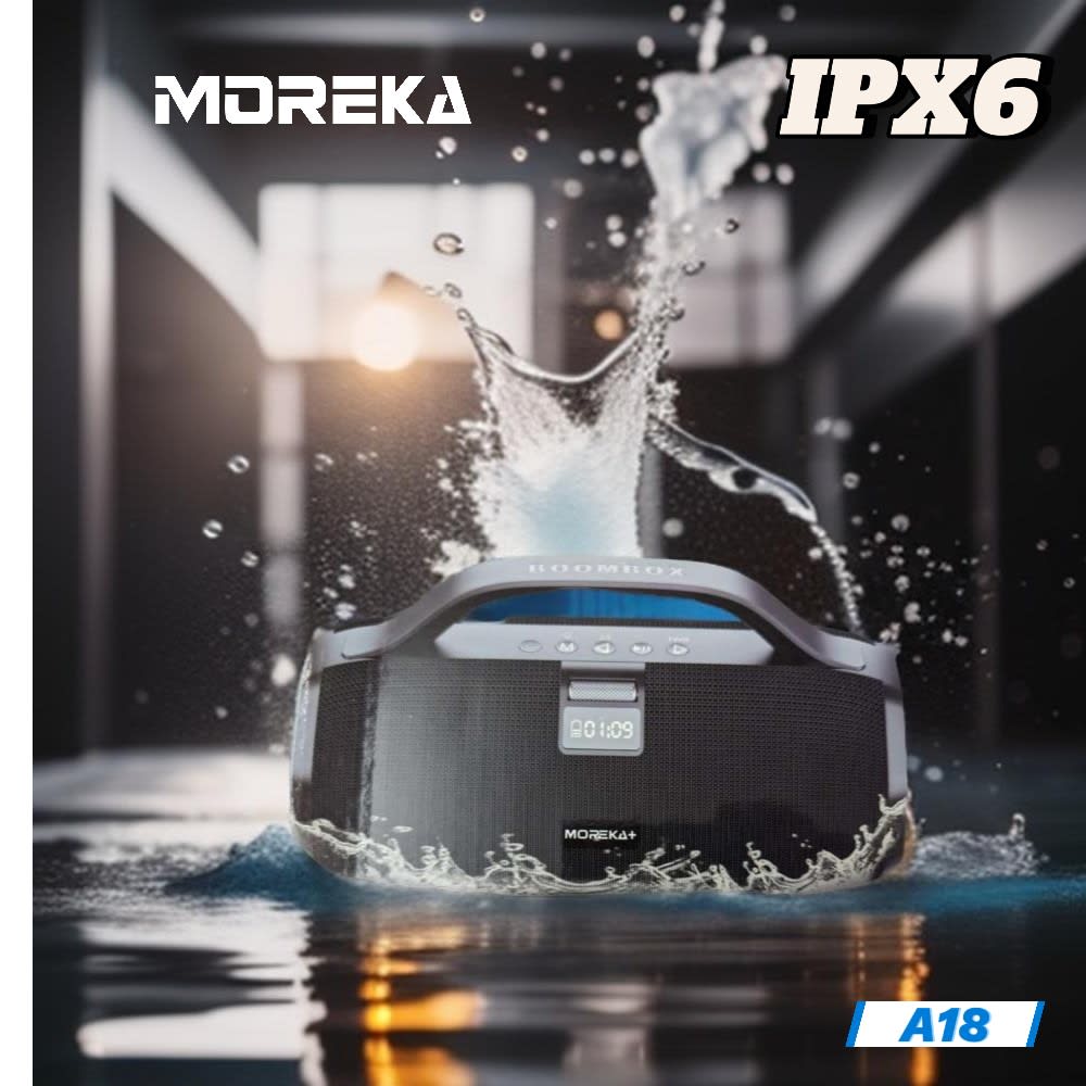 Bocina Moreka+ A18 70W, Bluetooth, TF Card, Radio FM, USB Contra Agua IPX63