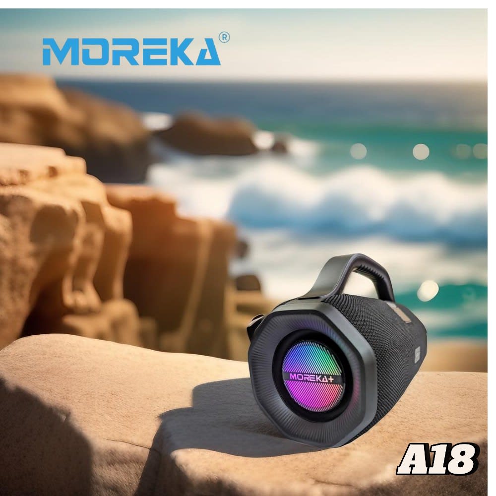 Bocina Moreka+ A18 70W, Bluetooth, TF Card, Radio FM, USB Contra Agua IPX64