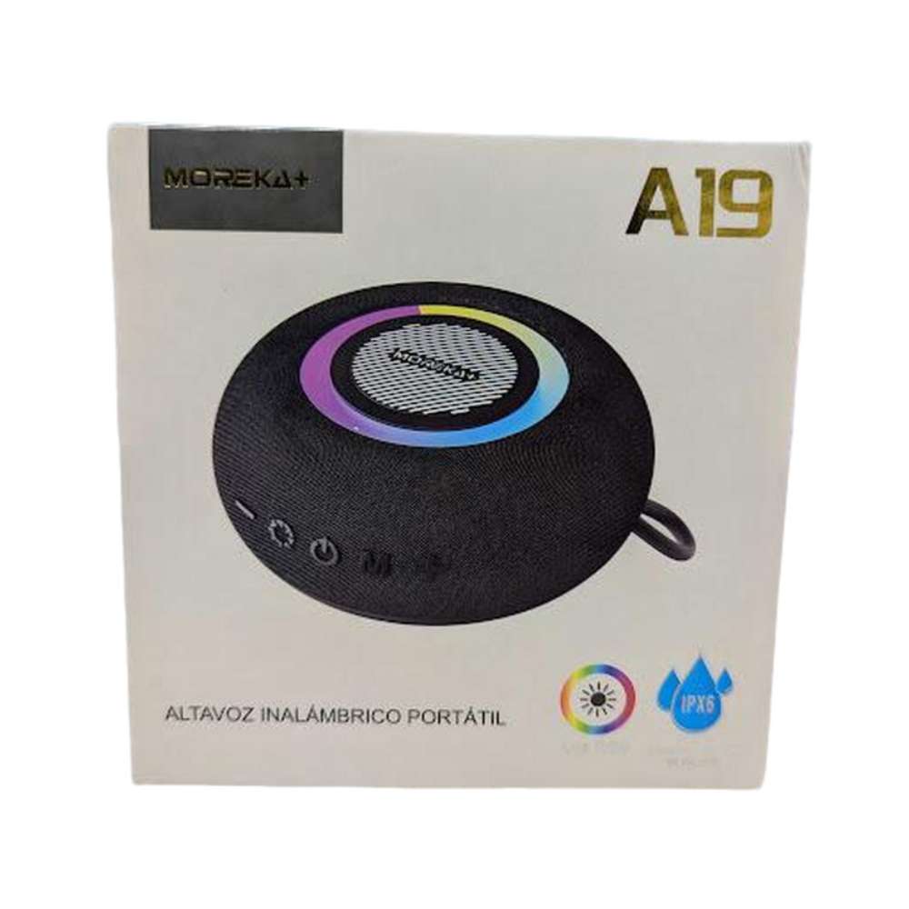 Bocina Moreka A19 16W 2400mAh Bluetooth, TF Card, Radio FM, USB Contra Agua IPX69
