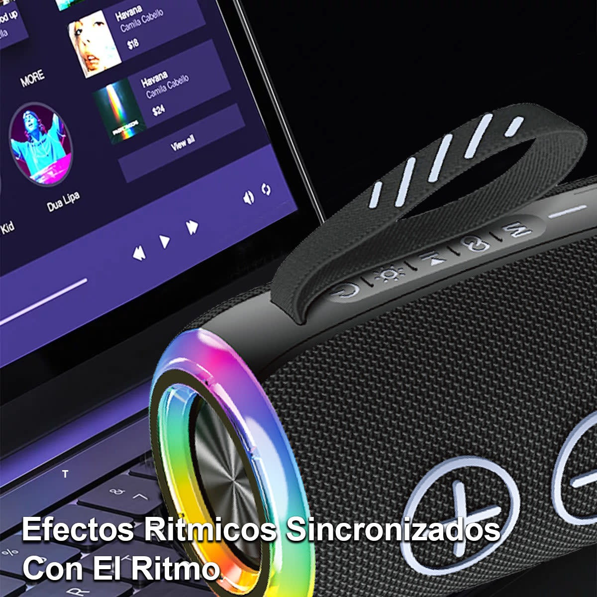 Bocina Moreka+ A20 20W 3600mAh Bluetooth, TF Card, Radio FM, USB Contra Agua IPX64