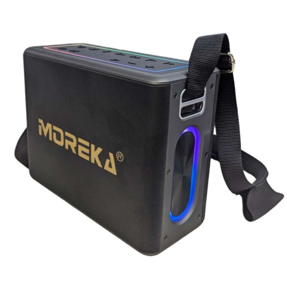 Bocina Moreka A27 120W 1200mAh 12 hrs de bateria Bluetooth, Contra Agua IPX58