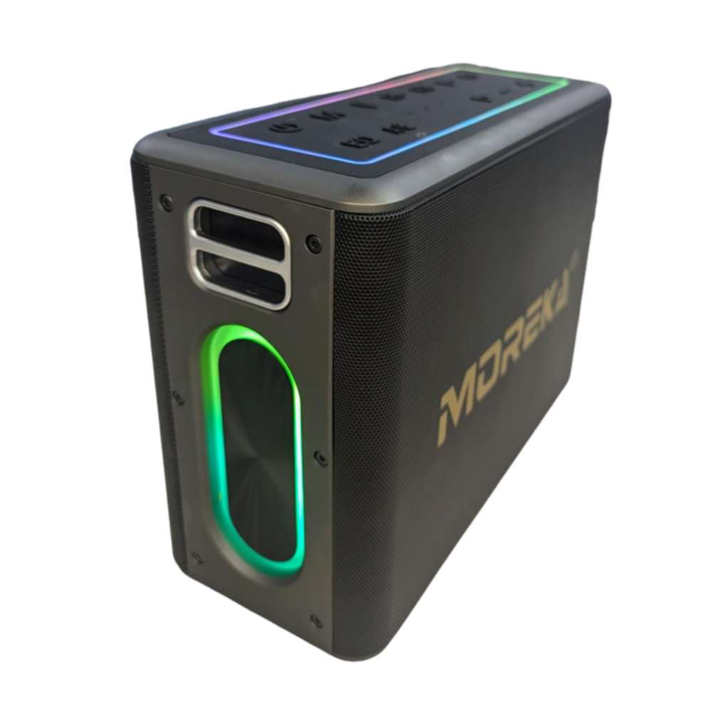 Bocina Moreka A27 120W 1200mAh 12 hrs de bateria Bluetooth, Contra Agua IPX55