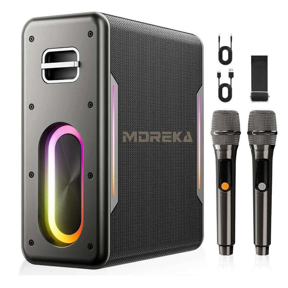 Bocina Moreka A29 80W 6000mAh Waterproof 2 microfonos 0
