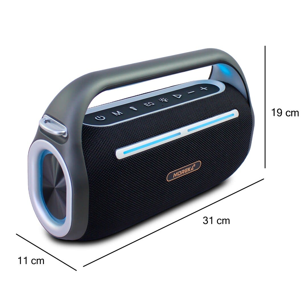 Bocina Bluetooth Moreka A31150W 8000mAh resistente al agua6