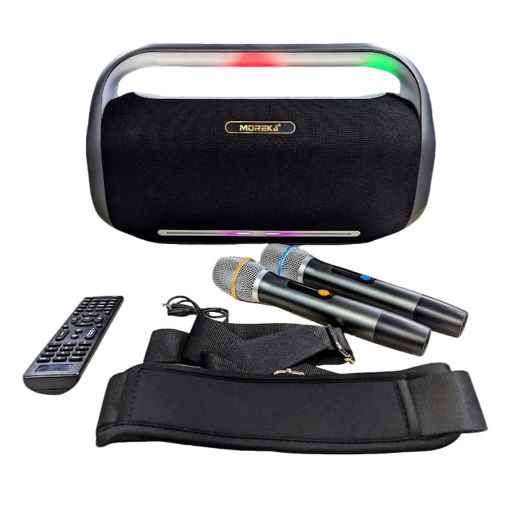 Bocina Bluetooth portátil Moreka A33 250W 1800mAh Contra Agu2